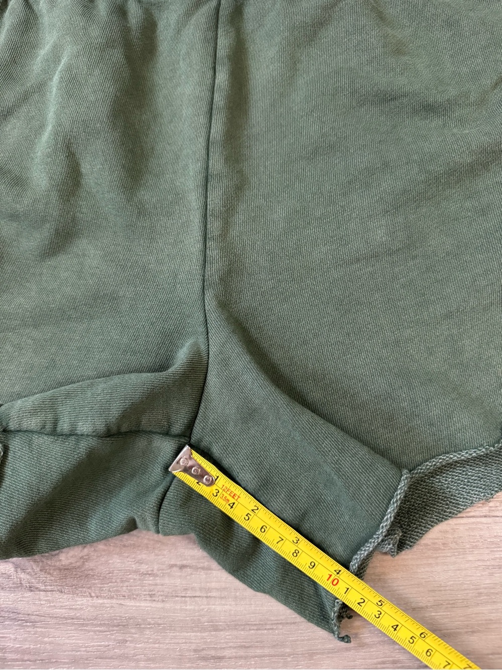 Aerie On My Way! High Waisted Short Sweatshorts in Green Size Large - Picture 7 of 8